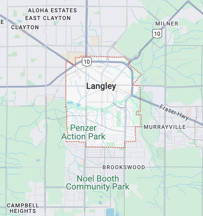 Map to Transition Advisory Partners in Langley, BC